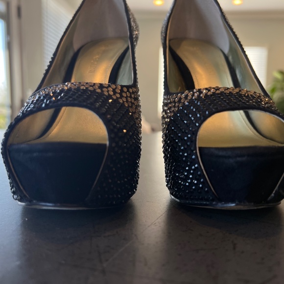 Enzi Angiolini Platform Heels - Black/Gold/Silver - 7.5 - Picture 3 of 6